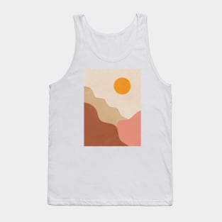 Mountain Simple Geometric Nordic Tank Top